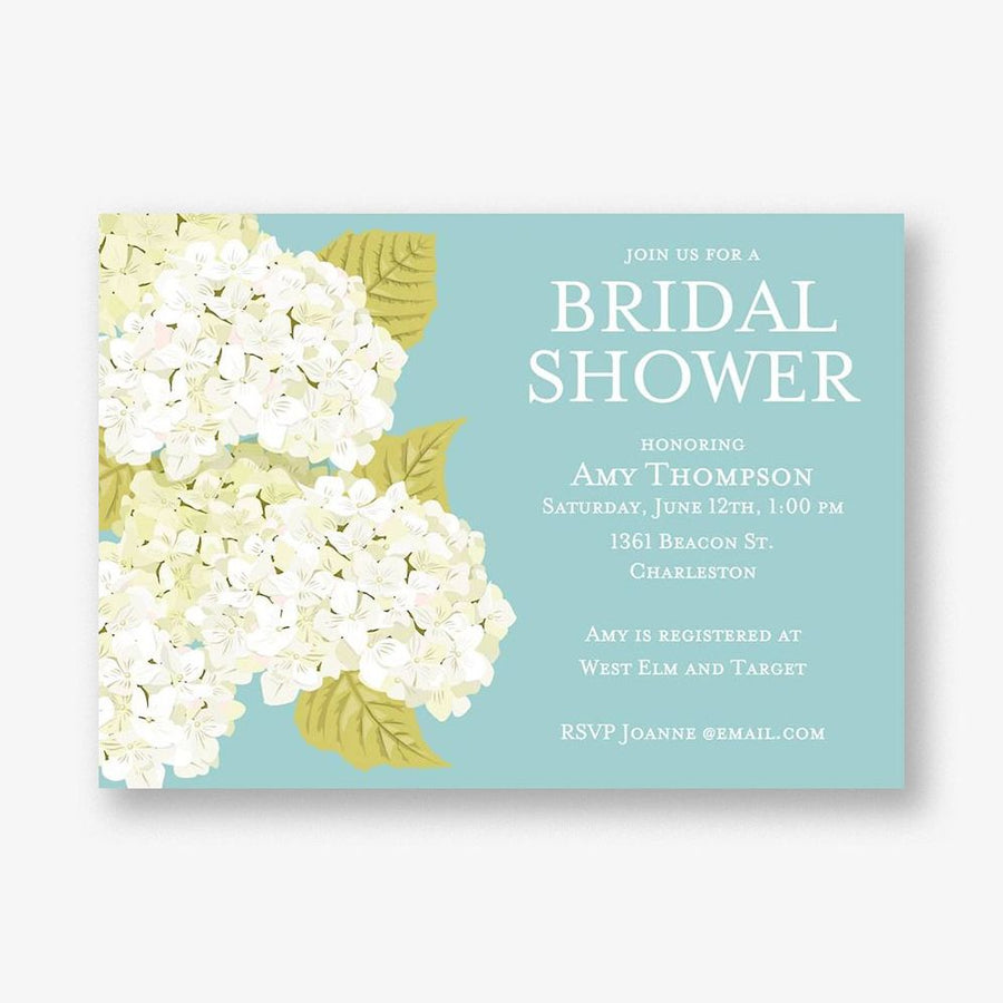 Hydrangea Bridal Shower Invitation
