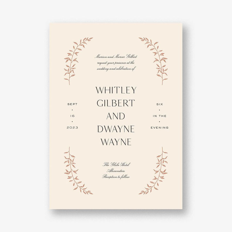 As Above Wedding Invitation