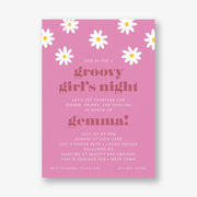 Retro Daisy Party Invitation