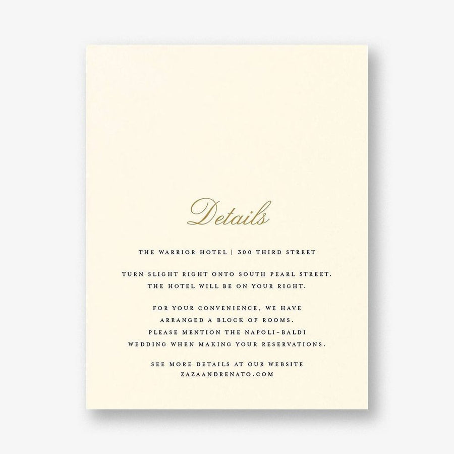 Natural Love Information Card