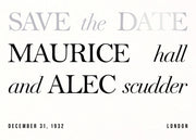In Writing Foil Save the Date Card
