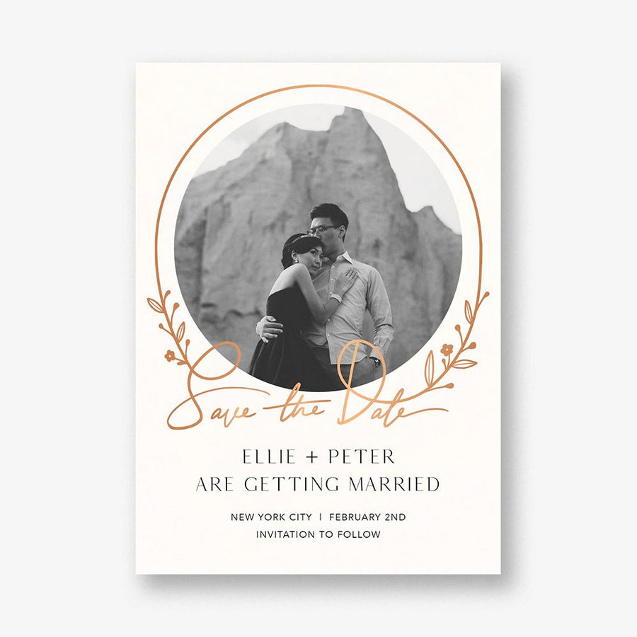 Auréole Foil Save the Date Card
