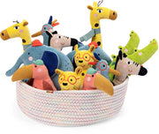 Les Toupitis Elephant Plush Toy Rattle