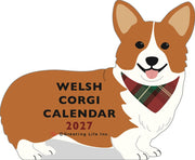 2027 Die-Cut Calendar - Welsh Corgi