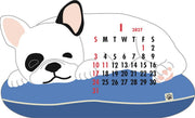2027 Die-Cut Calendar - French Bulldog