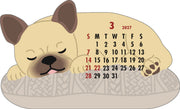 2027 Die-Cut Calendar - French Bulldog