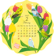 2027 Midori Calendar Wall Hanging Die Cut Bird