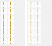 Midori Index Labels: Chiratto Gold