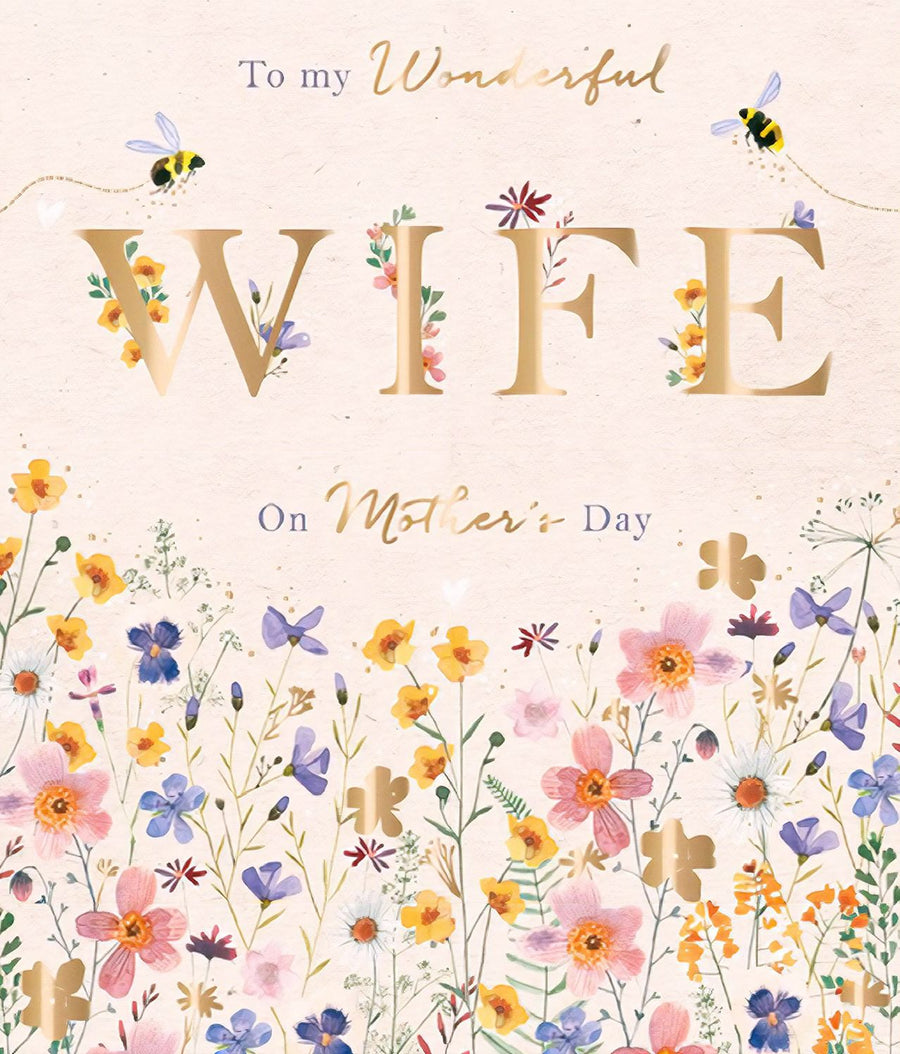 Mother's Day Greeting Card Wonderful Wife