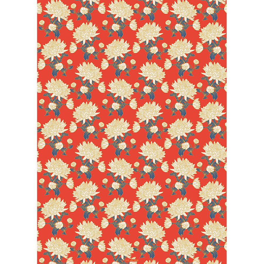 Chrysanthemum Flat Wrap