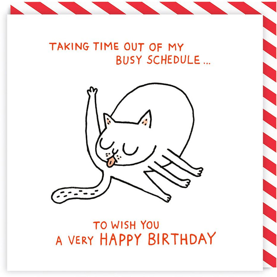 Busy Schedule Birthday Card