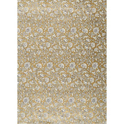 White Relief Floral on Gold Fine Paper