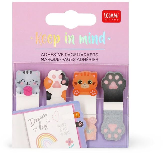 Legami Adhesive Pagemarkers - Keep In Mind - Kitty