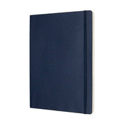 Moleskine Classic Notebook, Extra Large, Ruled, Sapphire Blue, Soft Cover (7.5 x 10)