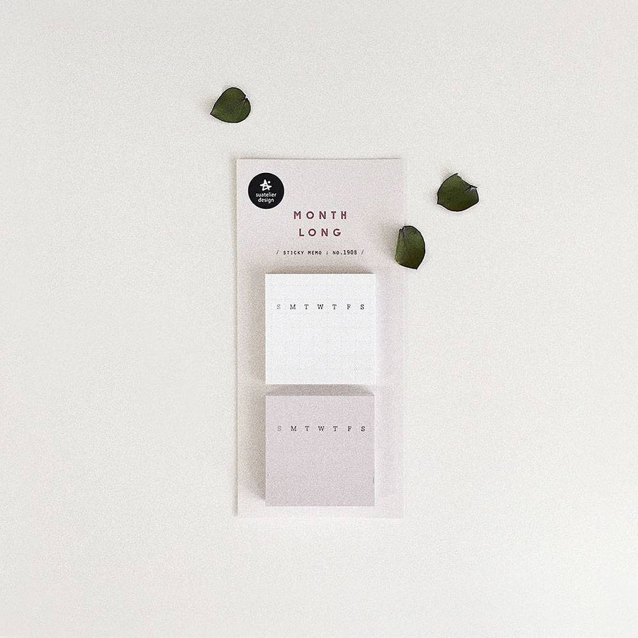 Suatelier Design Month Long Sticky Notes