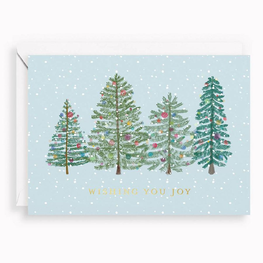 Watercolor Trees Holiday Card Set