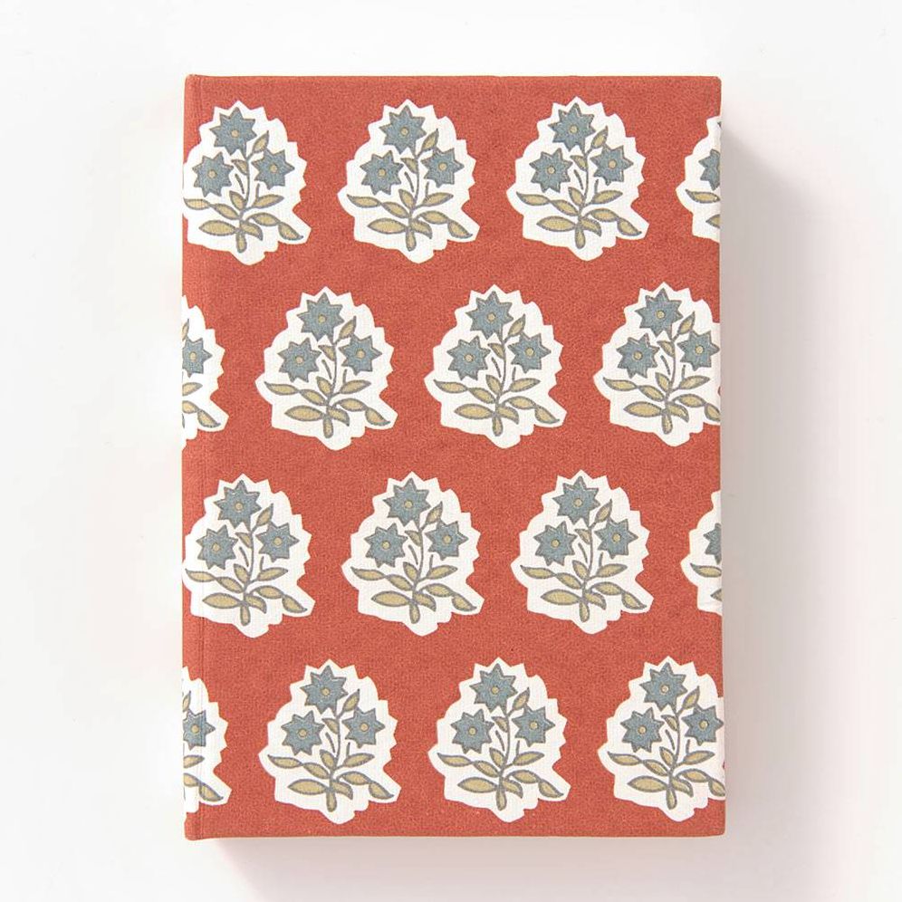 Red and Blue Hardcover Notebook