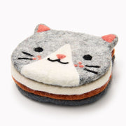 Felt Cat Coaster Set