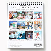 2027 Paper Source Catitude Desk Easel Calendar