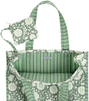 Quilt Tote- Green