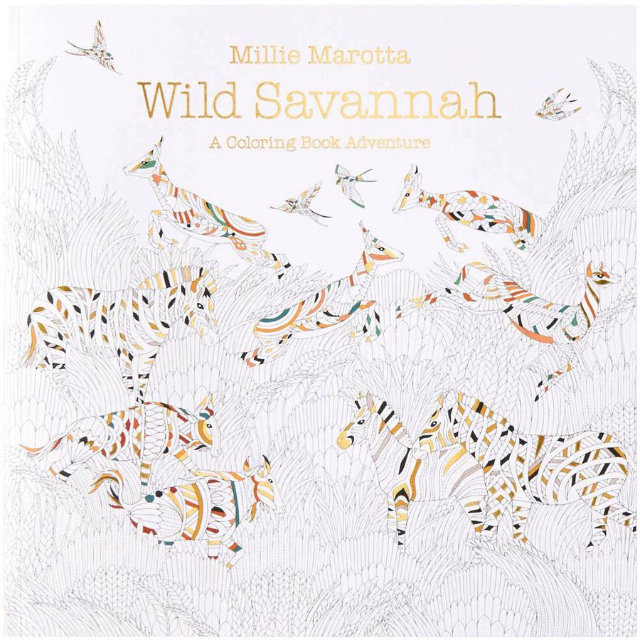 Wild Savannah: A Coloring Book Adventure