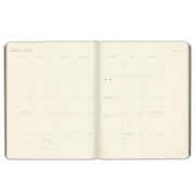 2026-2027 Paper Source Black Leather 18-Month Monthly Desk Planner
