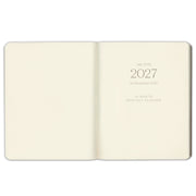 2026-2027 Paper Source Cobalt Blue Leather 18-Month Monthly Desk Planner