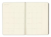 2026-2027 Paper Source Gray Lilac Leather 18-Month Monthly Pocket Planner