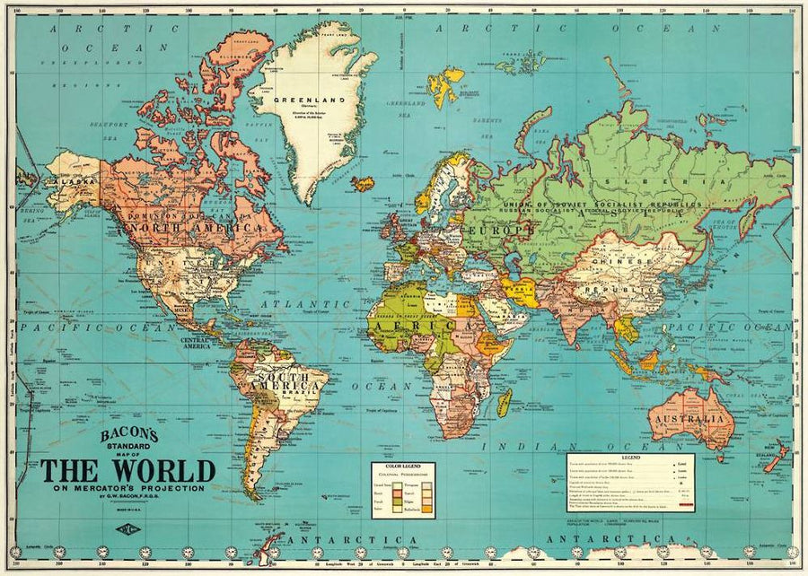 World Map Wrap & Poster
