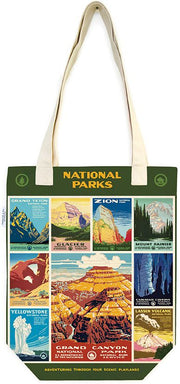 Green National Parks Posters Tote Bag