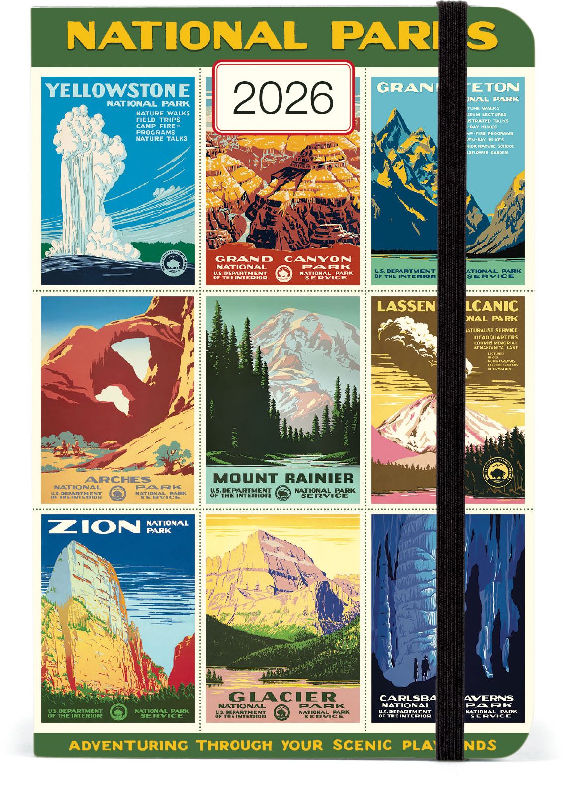2026 Cavallini National Parks Weekly Planner