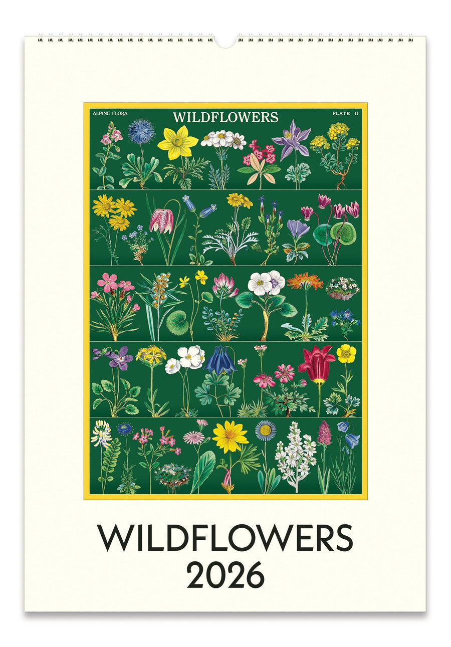 2026 Cavallini Wildflowers Wall Calendar