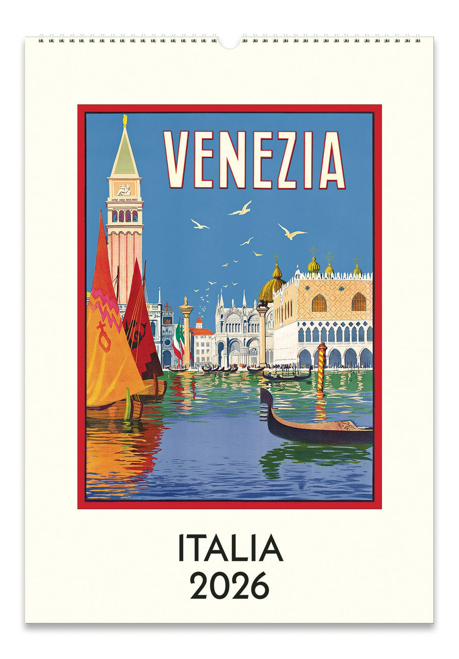 2026 Cavallini Italia Wall Calendar