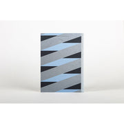 Blue and Silver Woven Stripe Journal